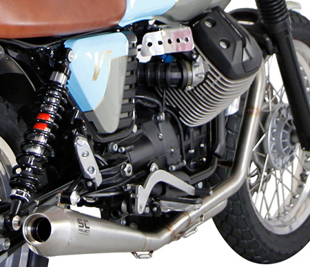 moto guzzi v7 exhaust systems