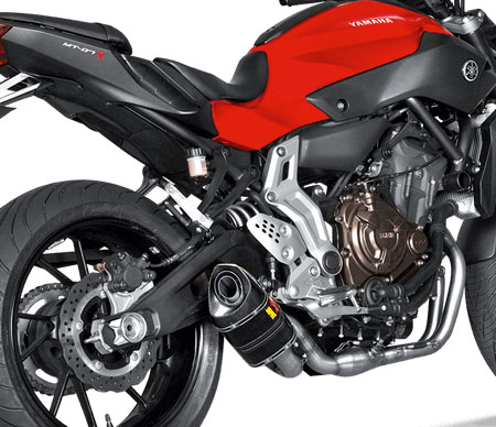 Yamaha Fz Carbon Racing Line Exhaust System By Akrapovic