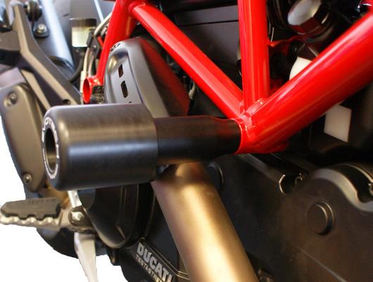 ducati hypermotard 821 939 frame sliders evotech performance usa 