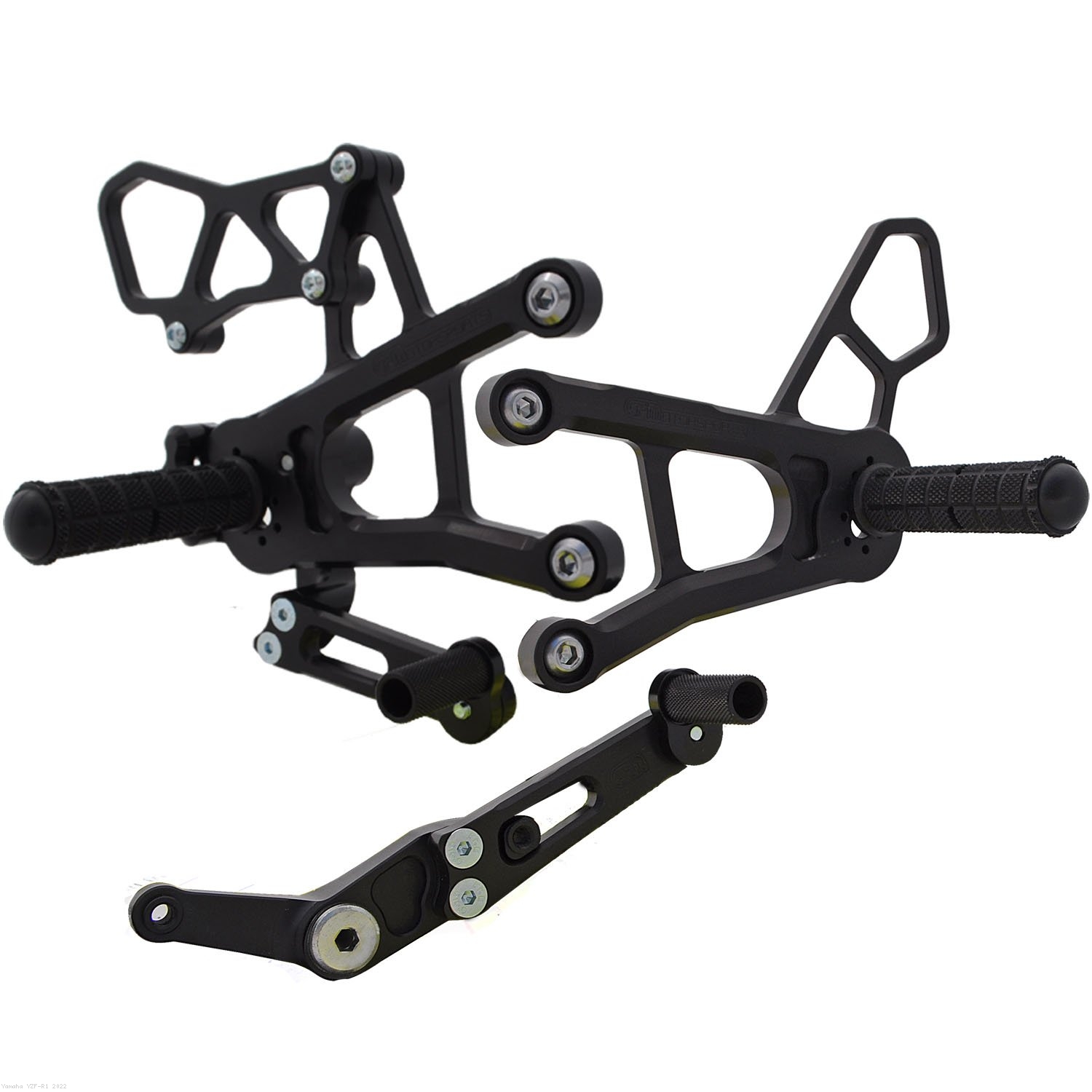 Complete rearsets kit by Woodcraft Yamaha / YZF-R1 / 2022 (05-0454B)