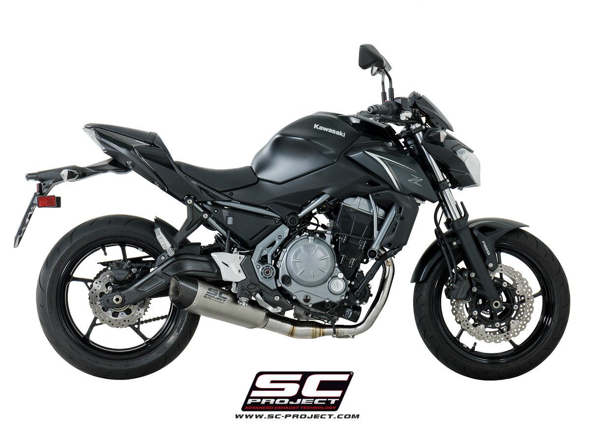 SC-Project - Stainless steel full system with titanium SC1-R GT exhaust - KAWASAKI  Z 650