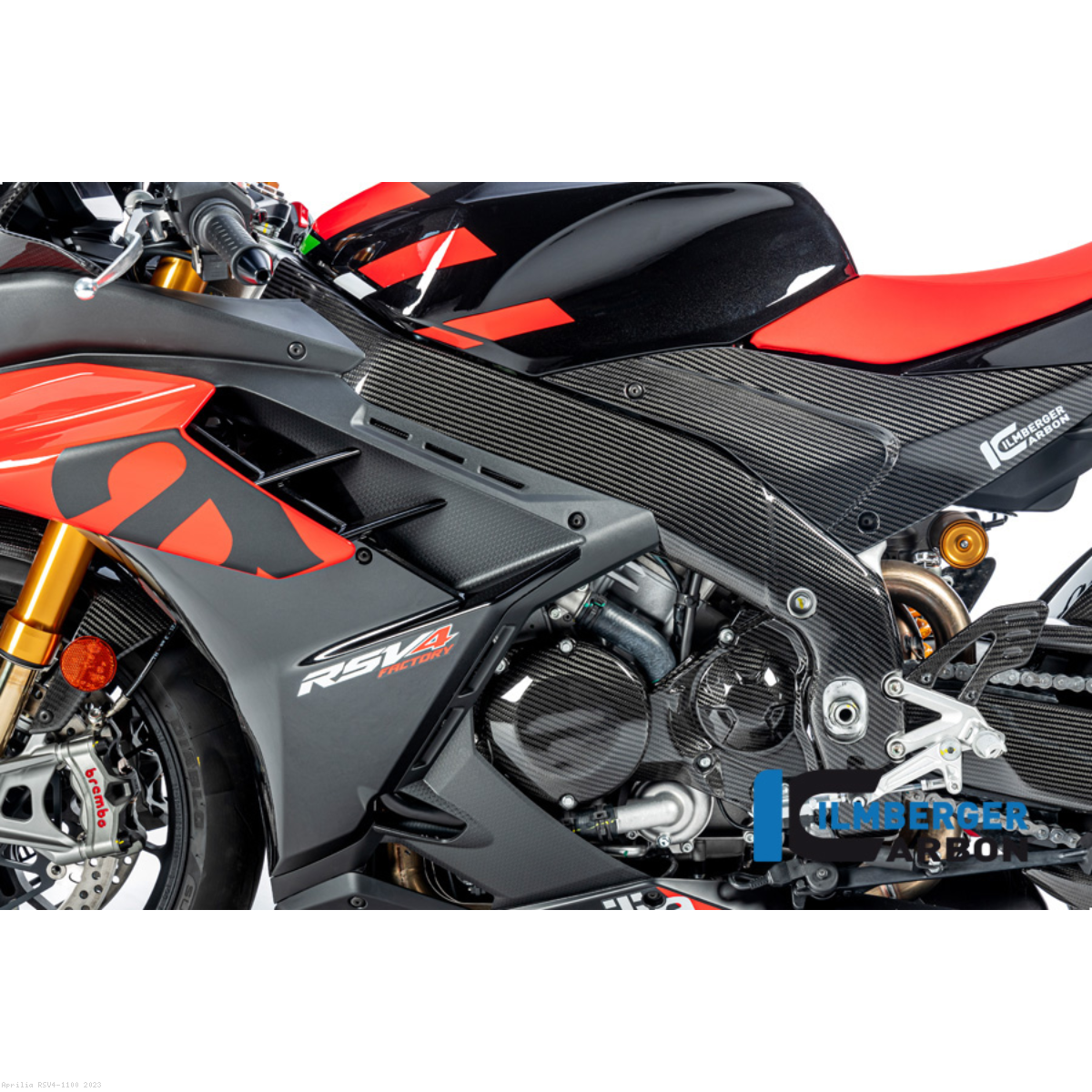 Carbon Fiber Frame Cover by Ilmberger Carbon Aprilia / RSV4 1100 / 2023