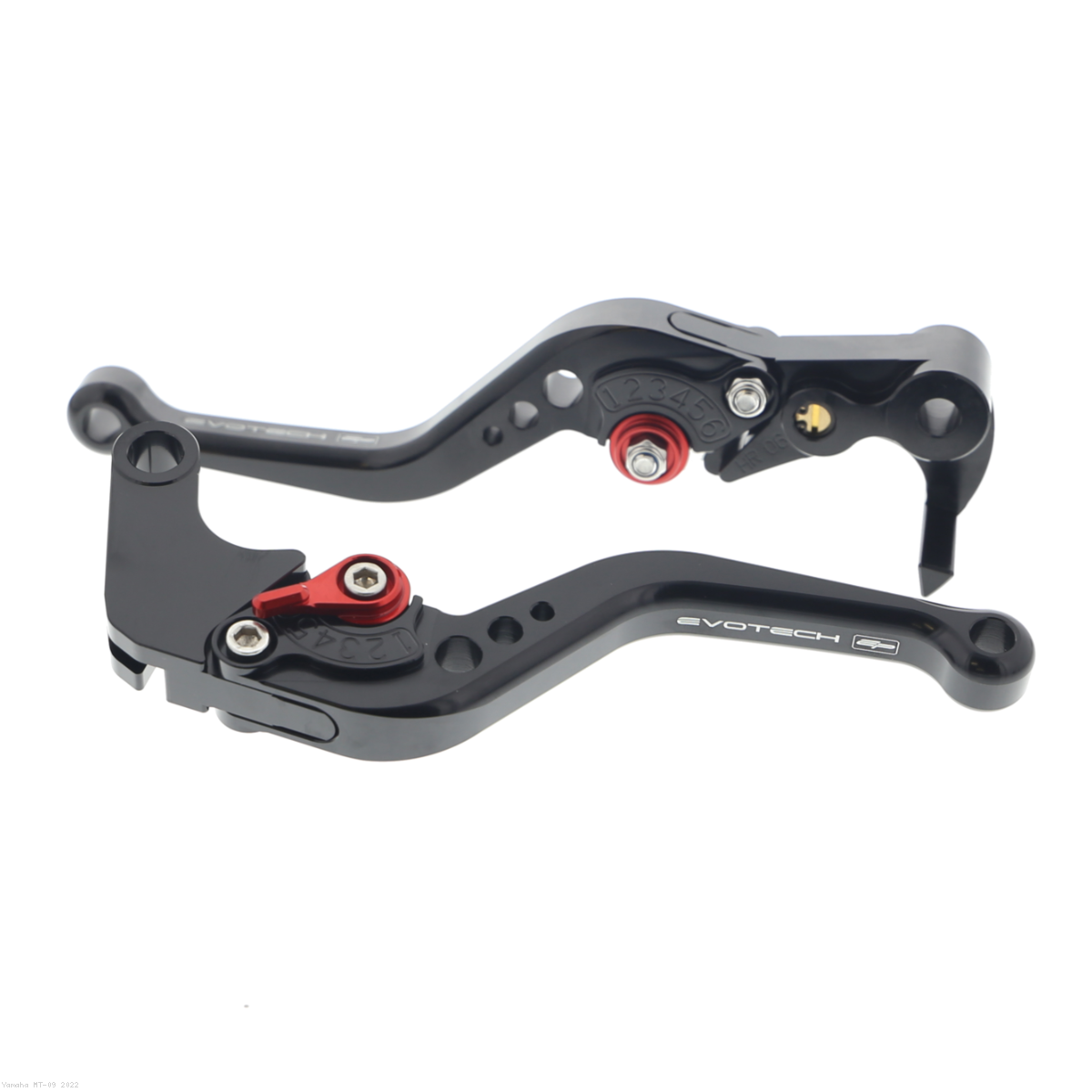 Shorty Brake And Clutch Lever Set by Evotech Yamaha / MT-09 / 2022