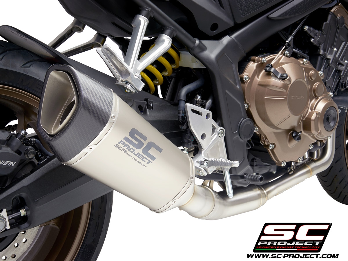 SC-Project - Stainless steel full system with titanium SC1-R GT exhaust - KAWASAKI  Z 650