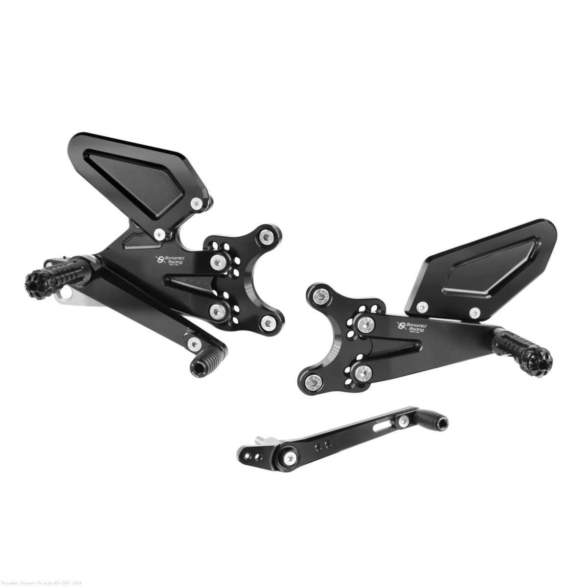 Adjustable Rearsets by Bonamici Triumph / Street Triple RS 765 / 2024 ...