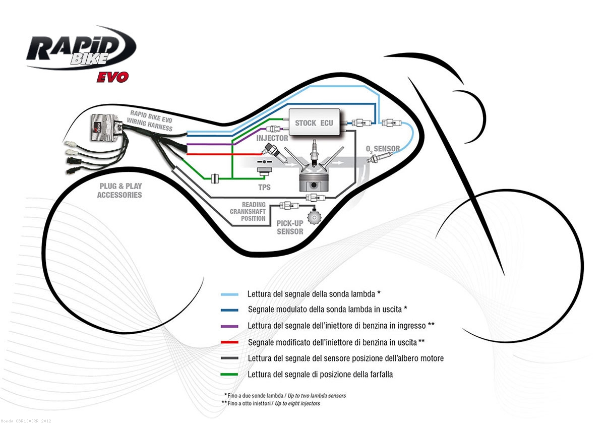 Rapid Bike EVO Auto Tuning Fuel Management Tuning Module Honda / CBR1000RR  / 2012