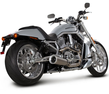 Harley Davidson V-ROD Open Line Titanium Exhaust System by Akrapovic