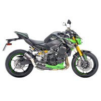 Kawasaki Z900 CR-T Slip-on Exhaust with Titanium Mesh Outlet by SC-Project