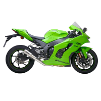 Kawasaki ZX-10R CR-T Slip-on Exhaust with De-cat Link Pipe by SC-Project