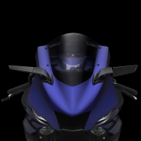 "STEALTH" Sport Mount Style Winglet Mirror Set by Rizoma yamaha r6 r1 r7 r9