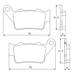 AGPP91 Brake Pad Kit by Accossato Racing