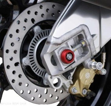 Rear Axle Sliders by Evotech Performance Aprilia / RSV4 / 2014