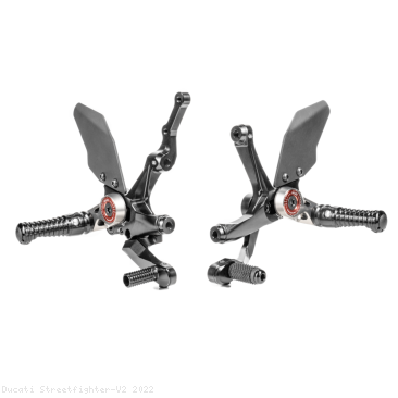 MUE2 Adjustable Rearsets By Gilles Tooling Ducati / Streetfighter V2 ...