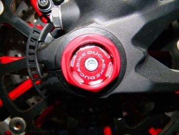 Left Side Front Wheel Axle Cap by Ducabike Ducati / 1199 Panigale R / 2014