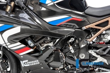 Carbon Fiber Left Side Large M Version Frame Cover by Ilmberger Carbon BMW / S1000RR M Package / 2022