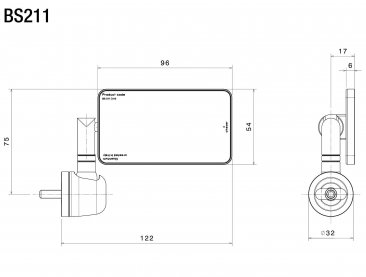 Open Box "Quantum End" Bar End Style Universal Mirror by Rizoma