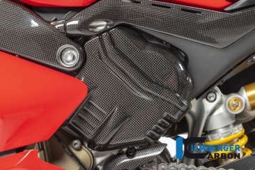 Carbon Fiber Left Side Cylinder Head Cover by Ilmberger Carbon Ducati / Streetfighter V4 SP / 2023