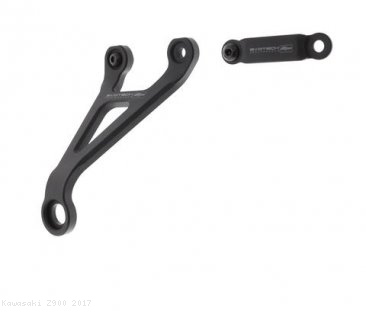 Exhaust Hanger Bracket with Passenger Peg Blockoff by Evotech Performance Kawasaki / Z900 / 2017