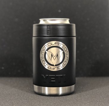 Limited Edition Custom "ROUND LOGO SERIES" Yeti Colster Can Holder by Motovation Accessories