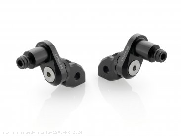 Eccentric Adjustable Footpeg Adapters by Rizoma Triumph / Speed Triple 1200 RR / 2024