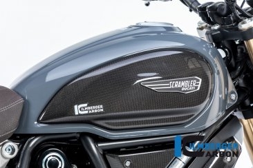 Carbon Fiber Tank Side Panel by Ilmberger Carbon Ducati / Scrambler 1100 Sport / 2019