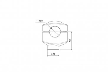 Rizoma Handle Bar Risers for 1" Bars