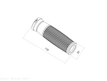 Ride By Wire URLO Billet Aluminum Grips by Rizoma Ducati / XDiavel / 2020