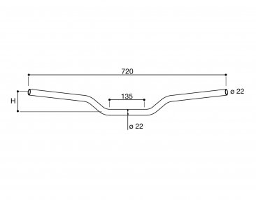 Rizoma Standard Handle Bars 22mm