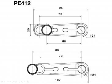 Adjustable Gear Shift Lever by Rizoma BMW / R nineT / 2017