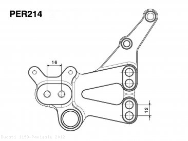 "RRC" Rearsets by Rizoma Ducati / 1199 Panigale / 2012