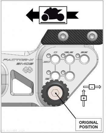 FXR Adjustable Rearsets by Gilles Tooling BMW / M1000RR / 2024