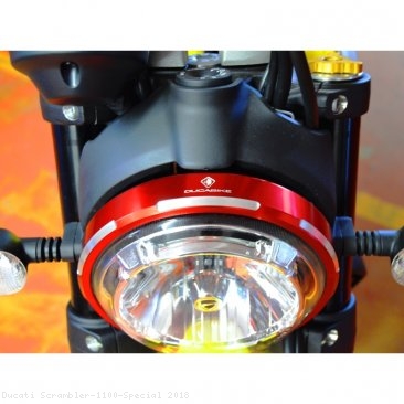 Billet Aluminum Headlight Trim Ring by Ducabike Ducati / Scrambler 1100 Special / 2018