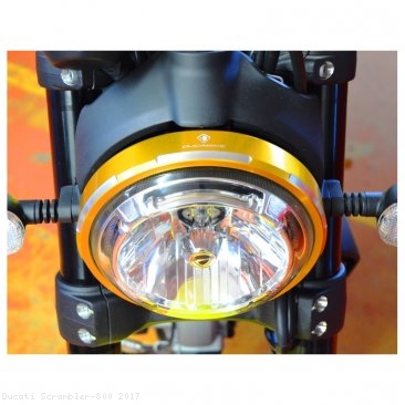 Billet Aluminum Headlight Trim Ring by Ducabike Ducati / Scrambler 800 / 2017