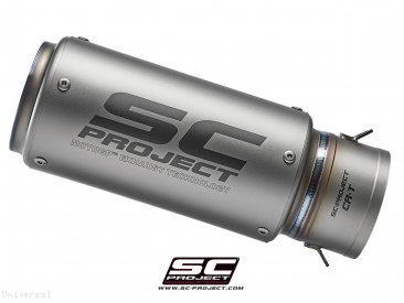 Replacement CR-T Exhaust Silencer for SC-Project 60mm Link Pipe Universal