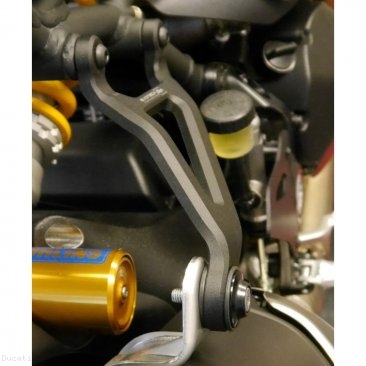 Exhaust Hanger Bracket with Passenger Peg Blockoff by Evotech Performance Ducati / Monster 1200 / 2019