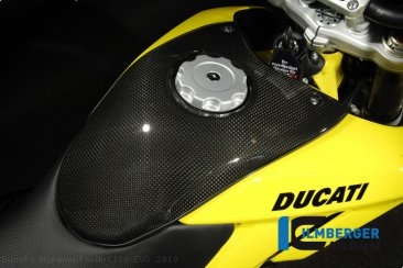 Carbon Fiber Center Tank Cover by Ilmberger Carbon Ducati / Hypermotard 1100 EVO / 2010