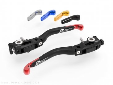 Adjustable Folding Brake and Clutch Lever Set by Ducabike Ducati / Diavel 1260 S / 2021