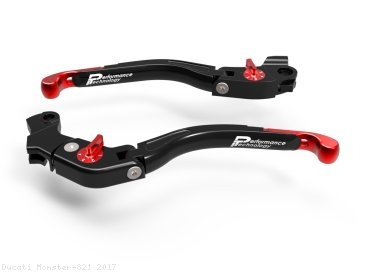 Adjustable Folding Brake and Clutch Lever Set by Performance Technology Ducati / Monster 821 / 2017