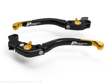 Adjustable Folding Brake and Clutch Lever Set by Performance Technology Ducati / Hypermotard 821 / 2015