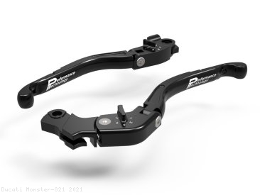 Adjustable Folding Brake and Clutch Lever Set by Performance Technology Ducati / Monster 821 / 2021