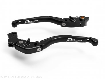 Adjustable Folding Brake and Clutch Lever Set by Performance Technology Ducati / Streetfighter V4S / 2022