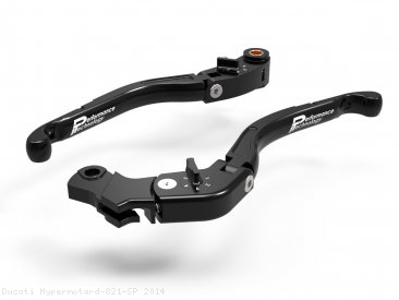 Adjustable Folding Brake and Clutch Lever Set by Performance Technology Ducati / Hypermotard 821 SP / 2014