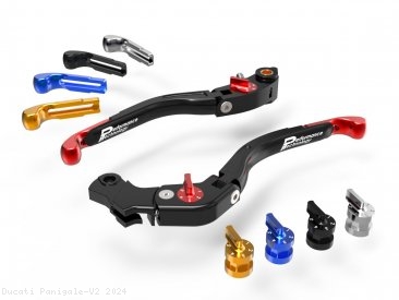 Adjustable Folding Brake and Clutch Lever Set by Performance Technology Ducati / Panigale V2 / 2024