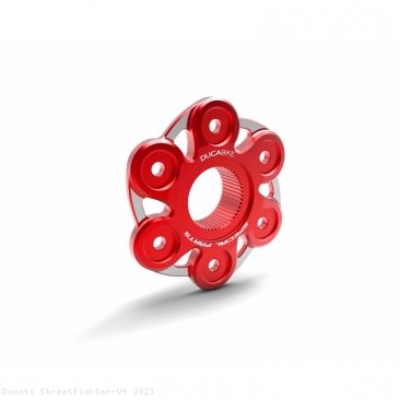 6 Hole Bi-color Rear Sprocket Carrier Flange Cover by Ducabike Ducati / Streetfighter V4 / 2021