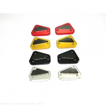 Brake and Clutch Fluid Tank Reservoir Caps by Ducabike Ducati / Streetfighter 848 / 2011