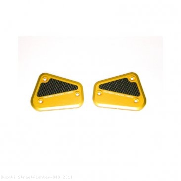 Brake and Clutch Fluid Tank Reservoir Caps by Ducabike Ducati / Streetfighter 848 / 2011