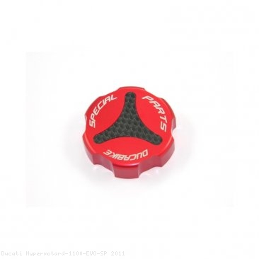 Carbon Inlay Rear Brake Fluid Tank Cap by Ducabike Ducati / Hypermotard 1100 EVO SP / 2011