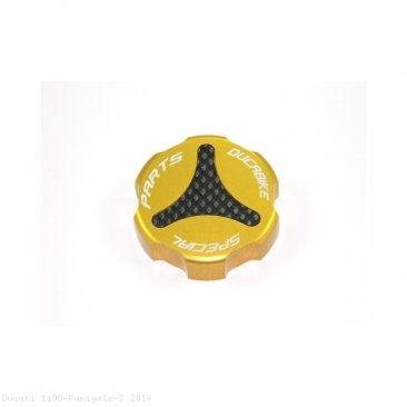 Carbon Inlay Rear Brake Fluid Tank Cap by Ducabike Ducati / 1199 Panigale S / 2014