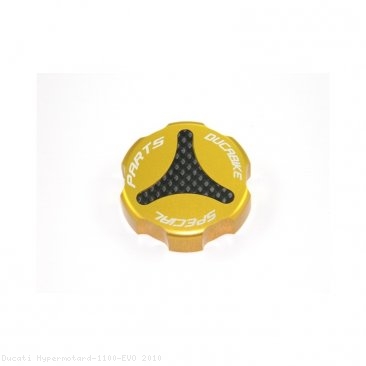 Carbon Inlay Rear Brake Fluid Tank Cap by Ducabike Ducati / Hypermotard 1100 EVO / 2010