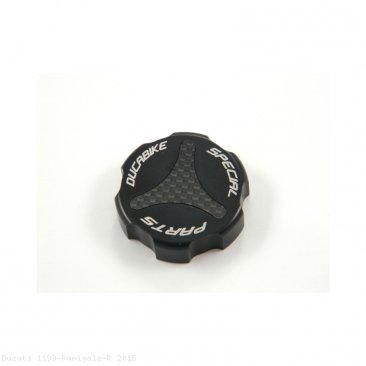 Carbon Inlay Rear Brake Fluid Tank Cap by Ducabike Ducati / 1199 Panigale R / 2015